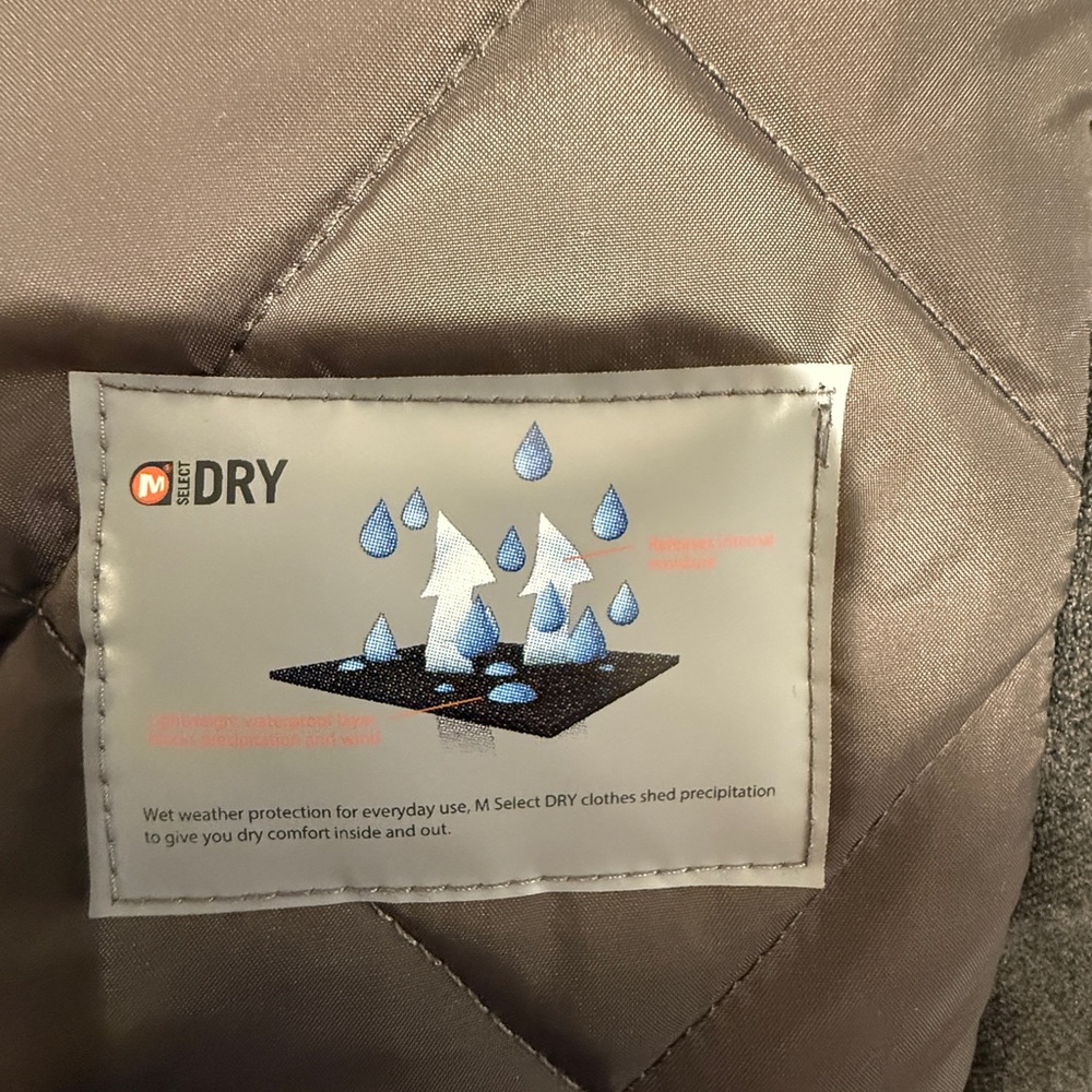 Merrell Jacket With Orange Logo Patch On Charcoal… - image 5